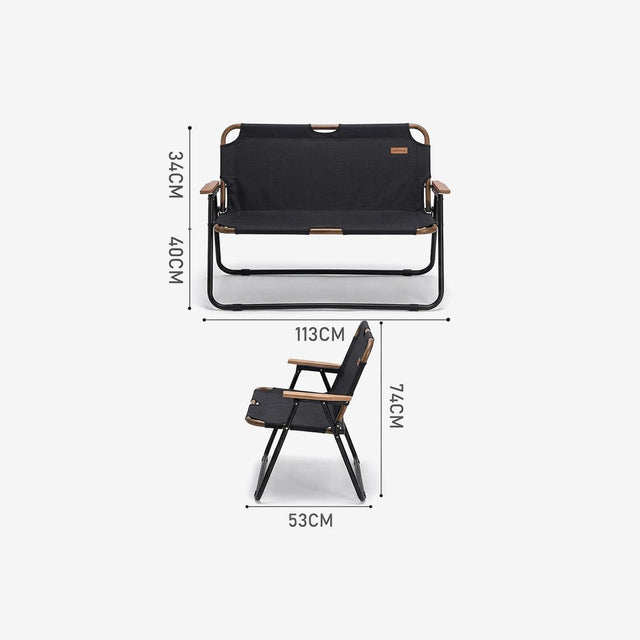 Portable Double Folding Chair