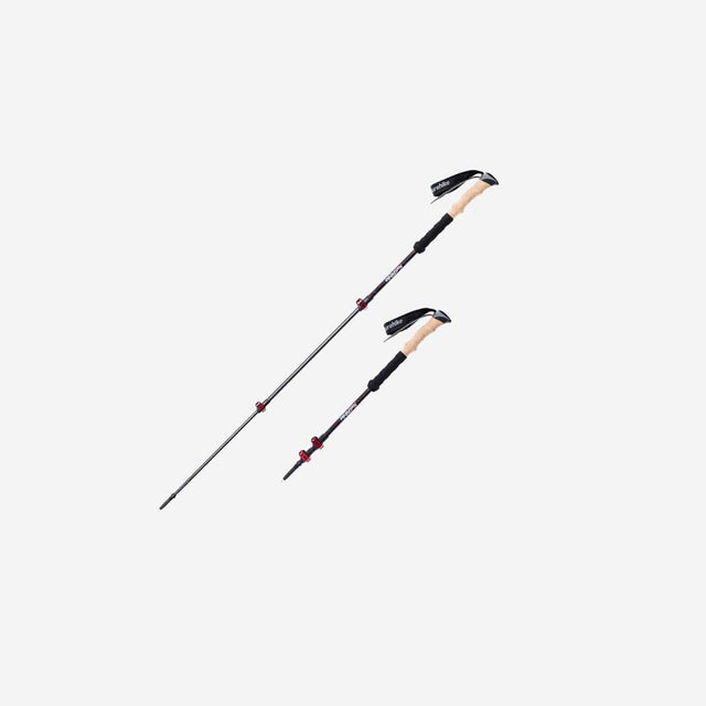 3-Node Carbon Fibre Telescopic Trekking Pole-Set of two