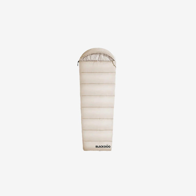 BLACK DOG hooded trapezoid sleeping bag for spacious comfort while camping
