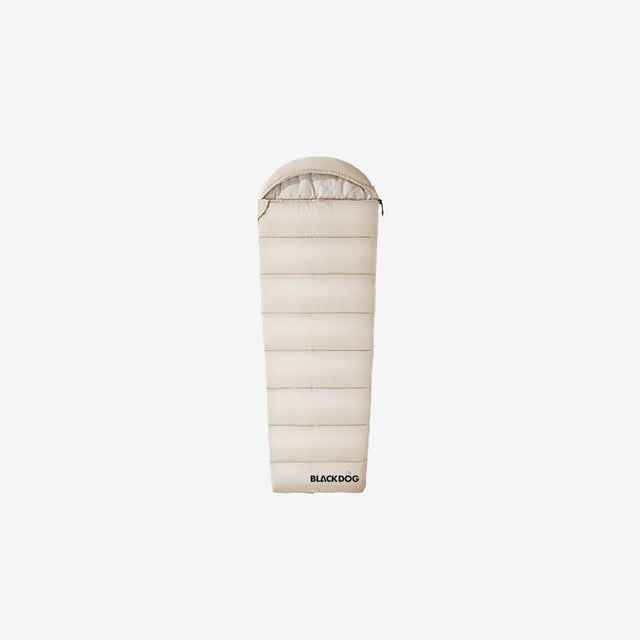 BLACK DOG hooded trapezoid sleeping bag for spacious comfort while camping
