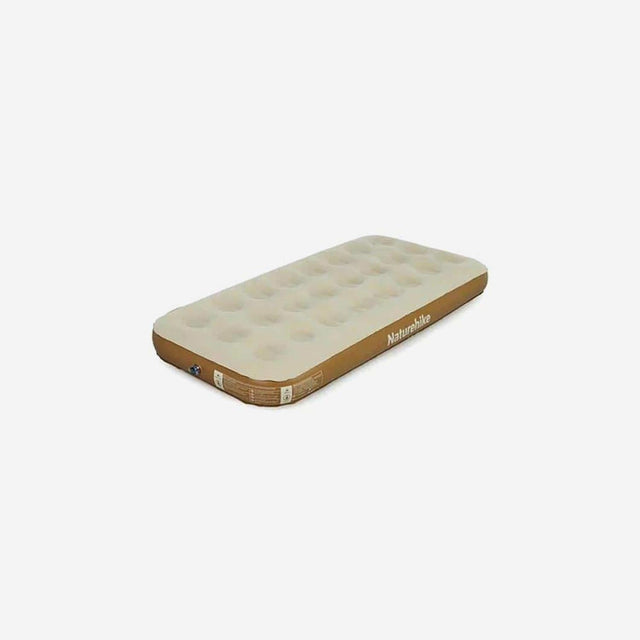 Naturehike C20 single PVC air mattress with flocked surface for indoor and camping use