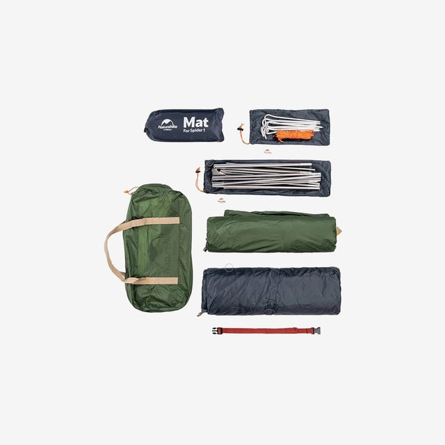 Tent packed into a lightweight compression bag with included footprint