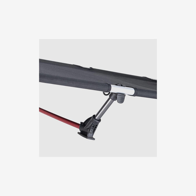 Side angle view of the XJC05 stretcher with tensioned durable fabric and frame