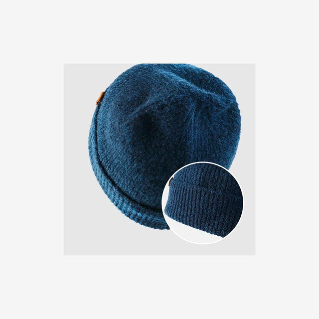 Chunky Wool Knitted Beanie