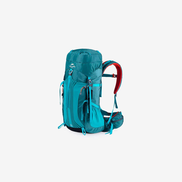 Naturehike 55 + 5L hiking backpack with adjustable straps and multiple compartments