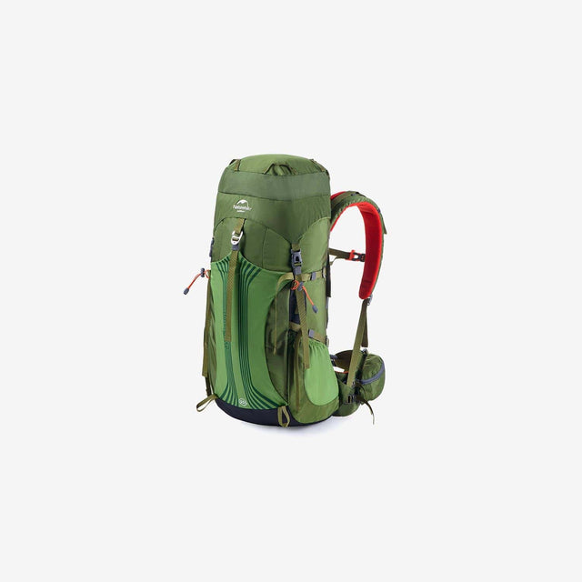 Naturehike 55 + 5L hiking backpack with adjustable straps and multiple compartments