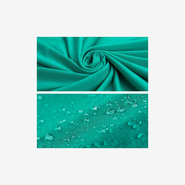 Close-up of elastic material texture and edge stitching detail