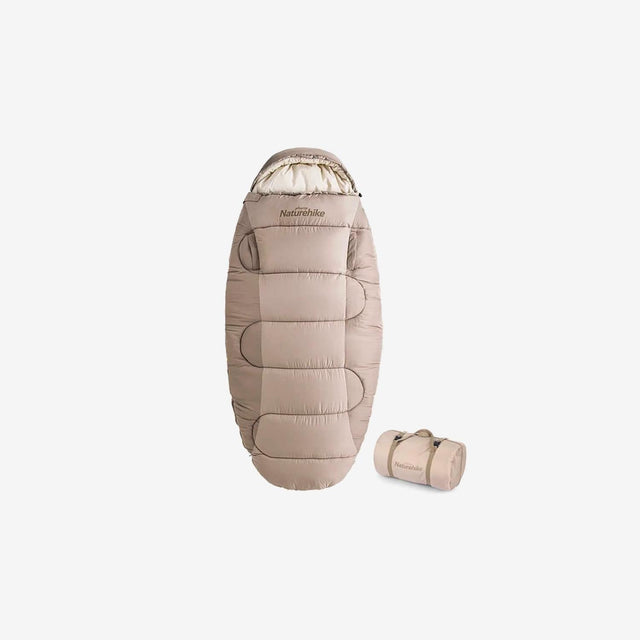 Naturehike oval sleeping bag for ergonomic support and outdoor comfort