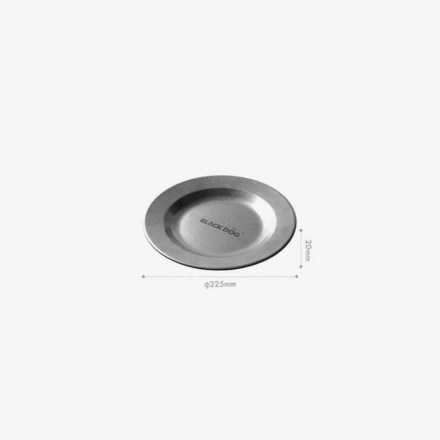 Retro Stainless Steel Dinner Plate