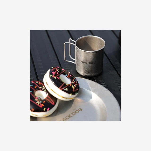 Retro Stainless Steel Dinner Plate