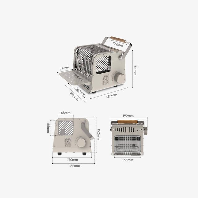 Mini cassette heater