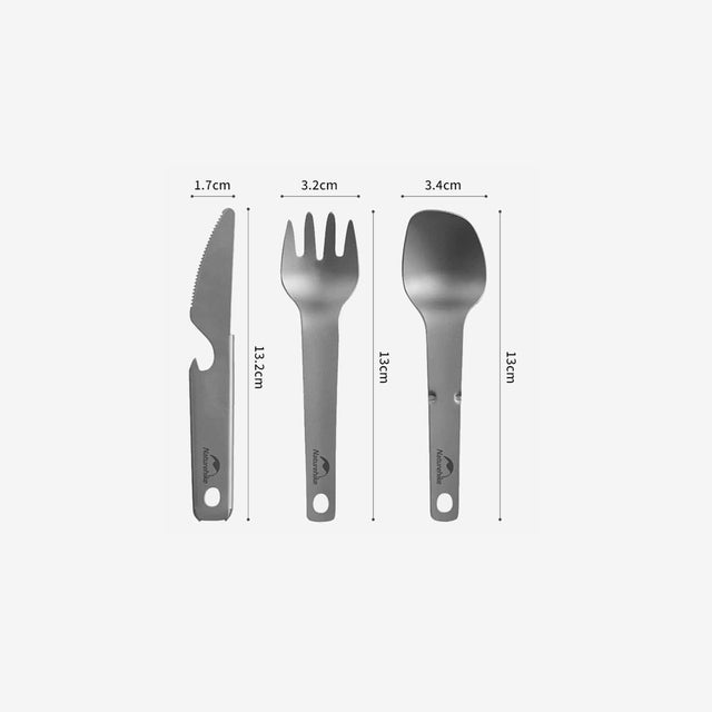 Ultralight Titanium Tableware Set