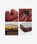 Side view of Naturehike SP400 sleeping bag with contoured hood