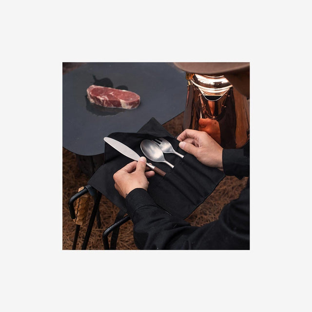 Stainless Steel Wooden Cake Fork