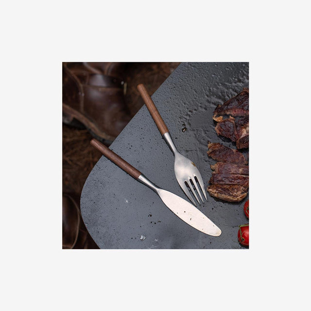 Stainless Steel Wooden Knife