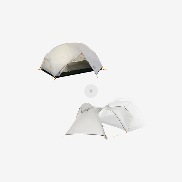 Mongar 20D Ultralight 2P Tent + Mongar Vestibule Extension Bundle