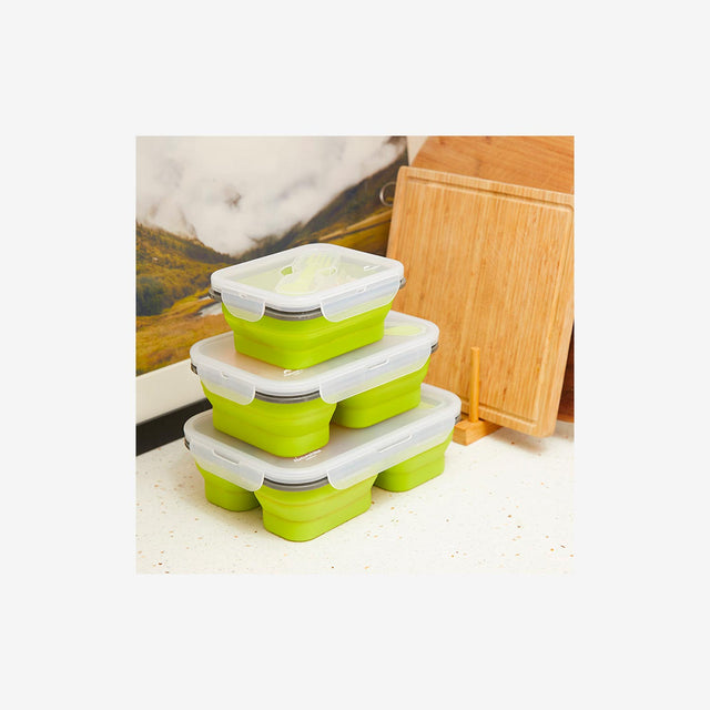 Silicone Foldable Lunch Box (M)