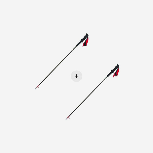 ST08 4 Node All Carbon Z Fold Trekking Pole x 2 Bundle